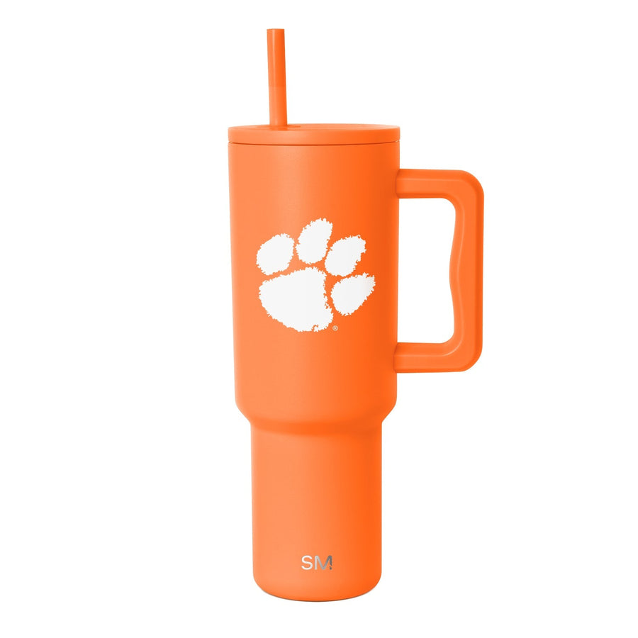 Collegiate Trek Tumbler - 40oz / Clemson / Straw